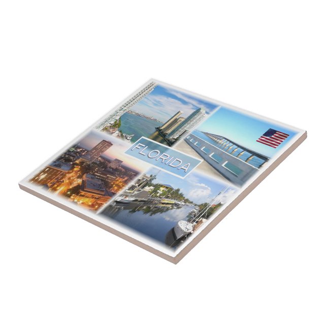 zUS025 FLORIDA, Mosaik, Amerika Fliese (Seite)