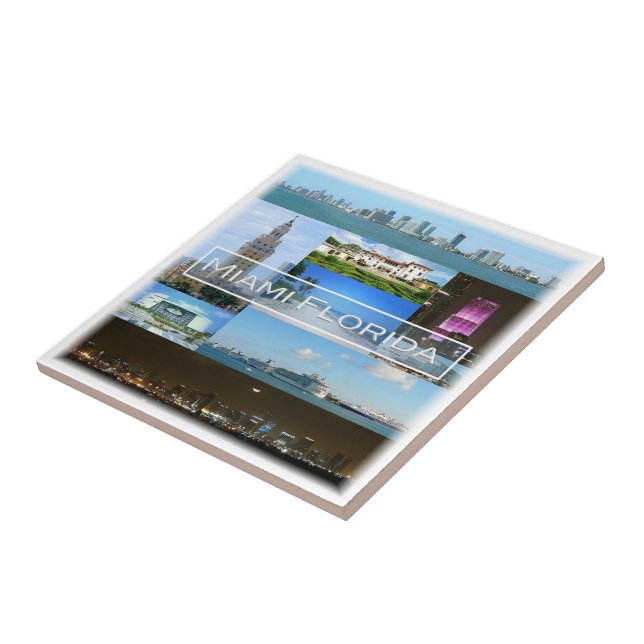 zUS040 MIAMI, FLORIDA, Mosaik, Amerika, Fliese (Seite)