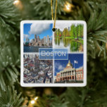 zUS041 BOSTON, Massachusetts, America, Keramikornament<br><div class="desc">Here you will find the souvenir of your vacation. This category contains Ceramic Ornament of many locations in United States of America. (zUS041 BOSTON, Massachusetts, America, Ceramic Ornament). Amaze friends and relatives with the unique souvenirs from your great trip. Try us. #LeoPepeDesign - financial district skyline, massachusetts state house, harvard...</div>