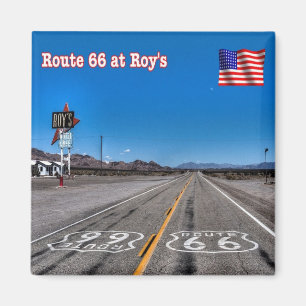 zUS089 ROUTE 66, Roy's, Amerika, Kühlschrank Magnet