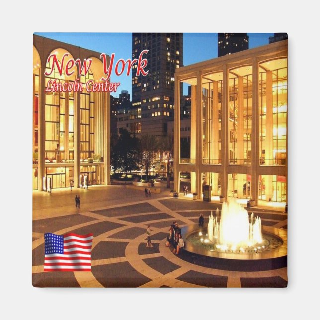 zUS106 NEW YORK CITY, Lincoln Center, Kühlschrank Magnet (Vorne)