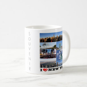 zUS107 NEW YORK CITY I Liebe, Mosaik, Kaffeetasse