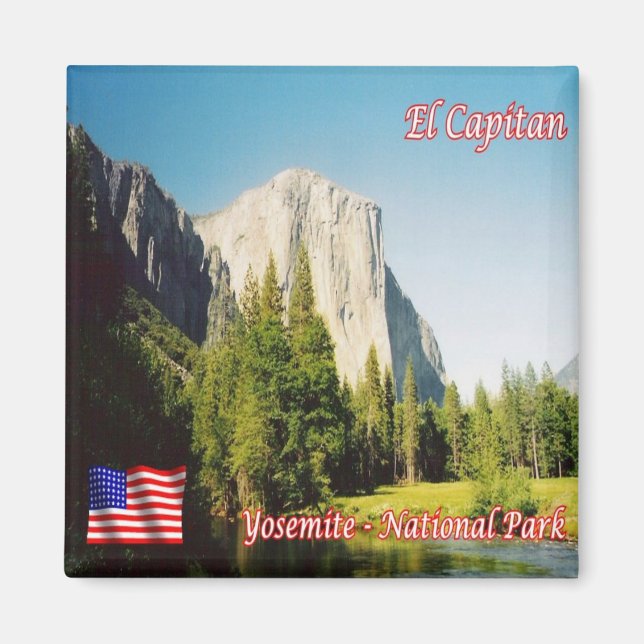 zUS120 YOSEMITE N.P. El Capitan, Kalifornien, Kühl Magnet (Vorne)