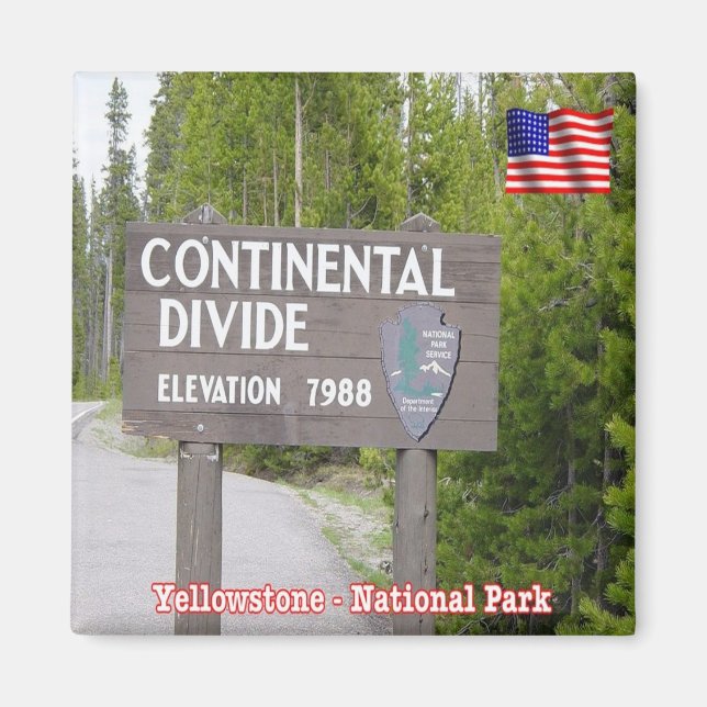 ZUS125 YELLOWSTONE N.P. Kontinentale Trennung, Küh Magnet (Vorne)
