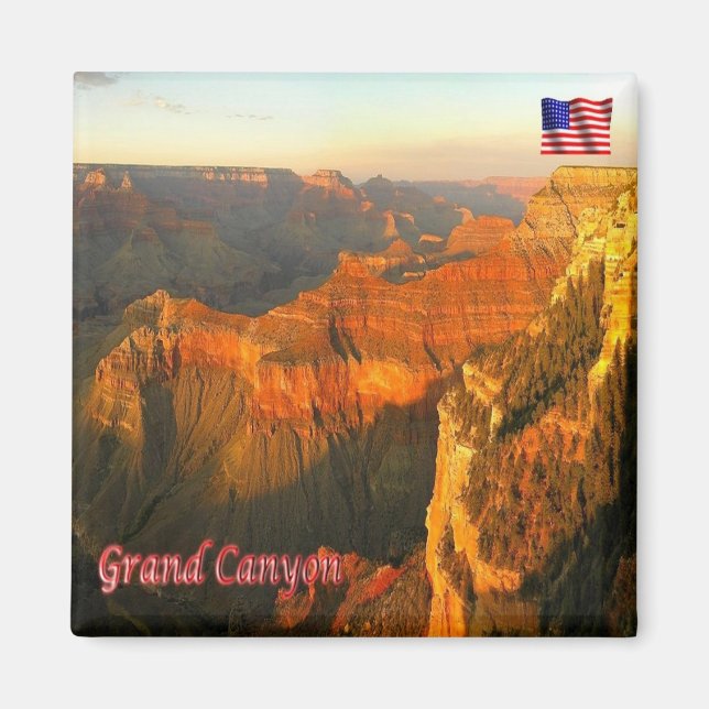 zUS137 GRAND CANYON Nationalpark, Arizona, Kühlsch Magnet (Vorne)