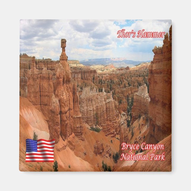 zUS152 BRYCE CANYON, Queens Garden Traill, Kühlsch Magnet (Vorne)