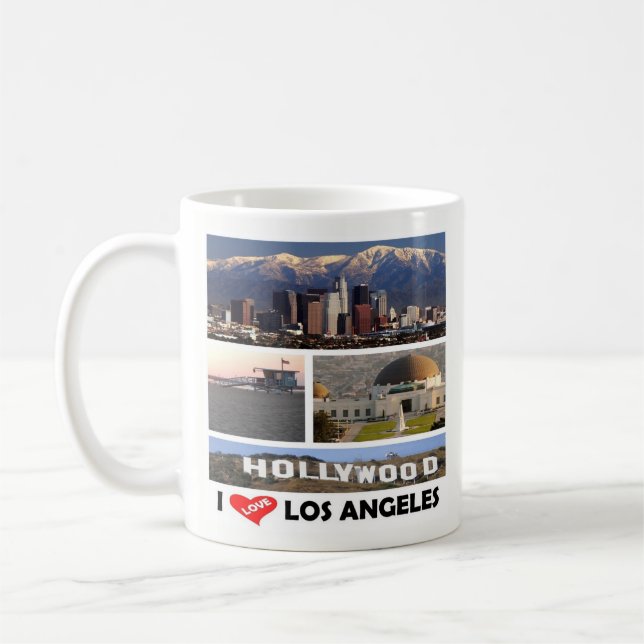zUS169 LOS ANGELES I Liebe, Mosaik, Kaffee Tasse (Links)