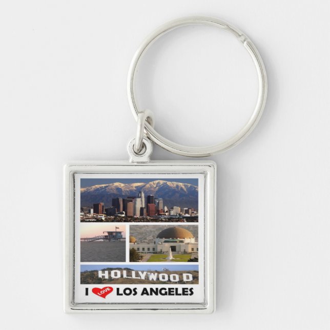 zUS169 LOS ANGELES I Liebe, Mosaik, Schlüsselanhänger (Vorne)