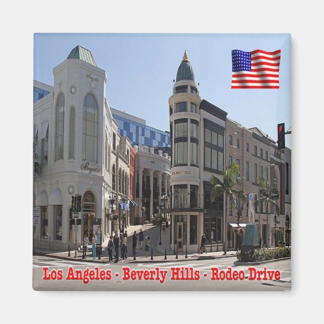 zUS175 BEVERLY HILLS, Los Angeles, Kühlschrank Magnet (Vorne)