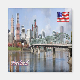 zUS182 PORTLAND, Oregon, Amerika, Kühlschrank Magnet