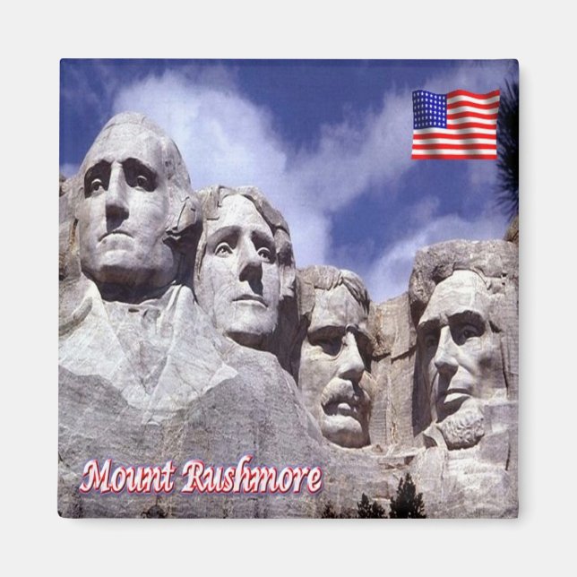 zUS188 MOUNT RUSHMORE, Dakota, Amerika, Kühlschran Magnet (Vorne)