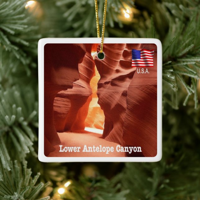 zUS191 ANTELOPE CANYON, Arizona, Amerika, Keramikornament (Baum)