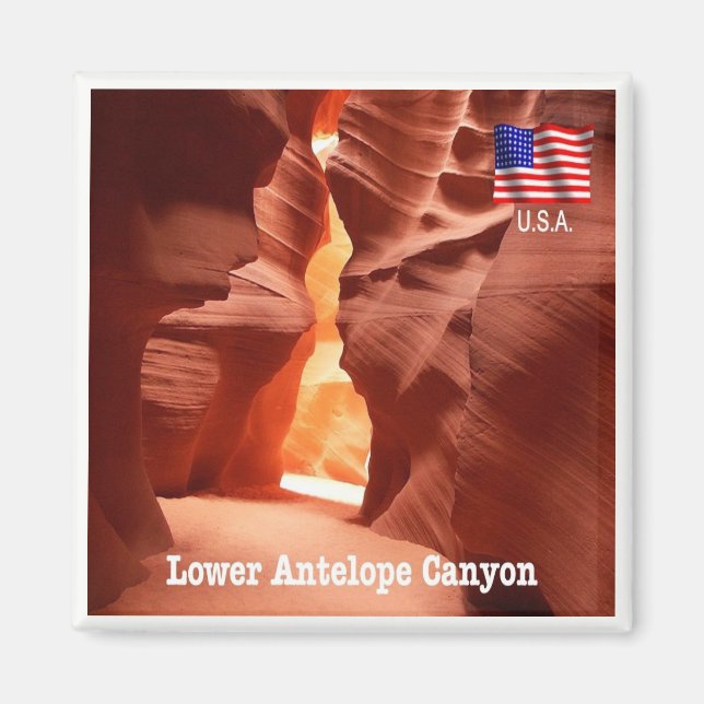 zUS191 ANTELOPE CANYON, Arizona, Amerika, Kühlschr Magnet (Vorne)