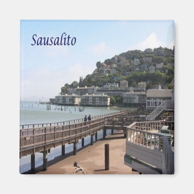 ZUS195 SAUSALITO, Kalifornien, Amerika, Kühlschran Magnet (Vorne)