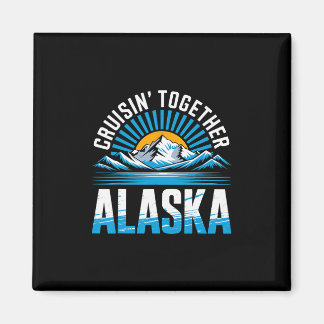 Zusammen auf Alaskakreuzfahrt Magnet