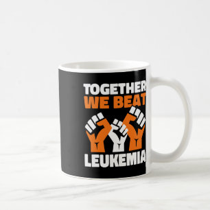 Zusammen besiegen wir Leukämie Blutkrebs-Bewusstse Kaffeetasse