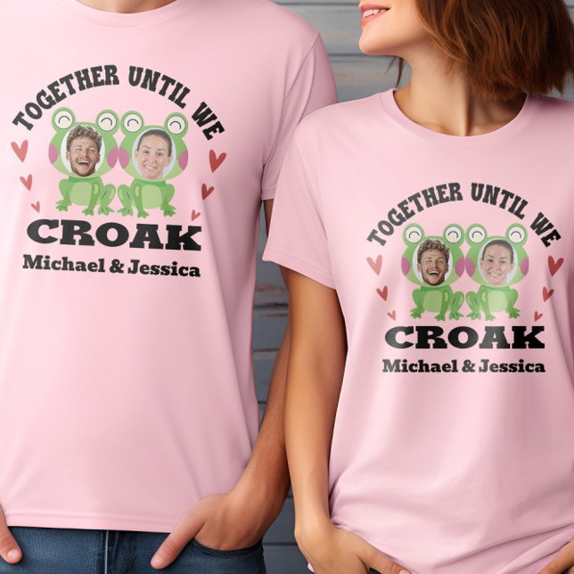 Zusammen, bis wir Froschfrösche Individuelle Namen T-Shirt (Von Creator hochgeladen)