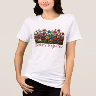 Zusammen blühen Tri-Blend shirt