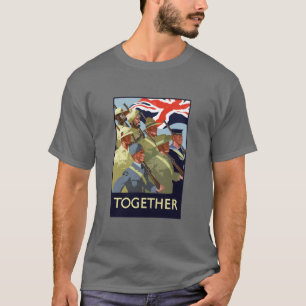 Zusammen -- Britisches Imperium WW2 T-Shirt
