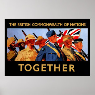 Zusammen ~ der britische Commonwealth von Nationen Poster