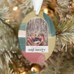 Zusammen & Fröhlich Foto Arch Moderne Weihnachts Ornament