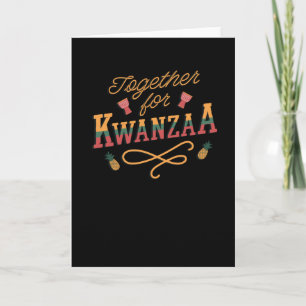 Zusammen für Kwanzaa Karte