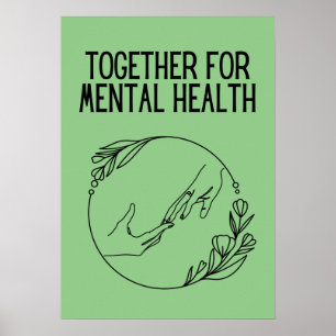 Zusammen für psychische Gesundheit Poster