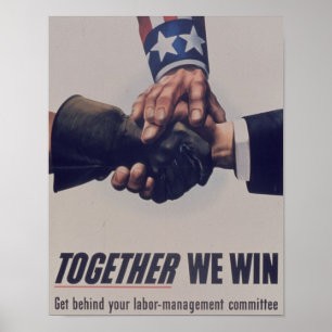 Zusammen gewinnen wir poster