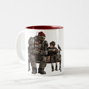 Zusammen im Ruhestand Zweifarbige Tasse