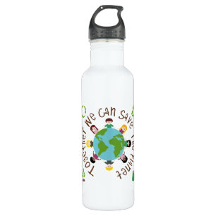 Zusammen können wir den Planeten retten Trinkflasche