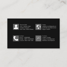 Zusammen mit QR Code - Boost Business Card Visitenkarte