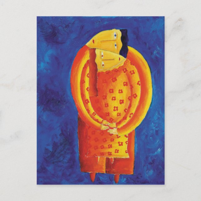 Zusammen mit zeitgenössischer Kunst Acrylmalerei Postkarte (Vorderseite)