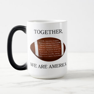 Zusammen sind wir Amerika  Verwandlungstasse