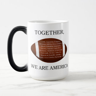 Zusammen sind wir Amerika  Verwandlungstasse