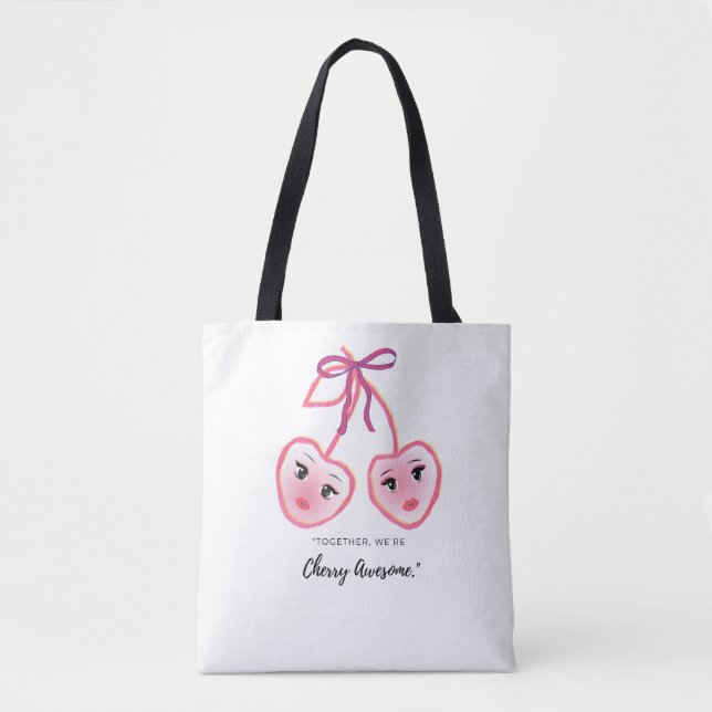 ZUSAMMEN SIND WIR CHERRY TOLL TASCHE (Vorderseite)