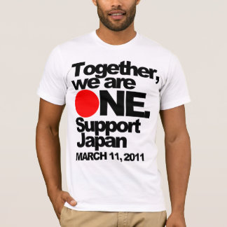 "Zusammen sind wir EIN. Stützjapan" T-Shirt