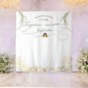 Zusammen sind wir unendlich heiraten Sage Green Go Wandteppich