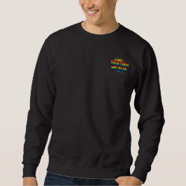 Zusammen steigen wir auf Regenbogen-Zitat-Design Sweatshirt
