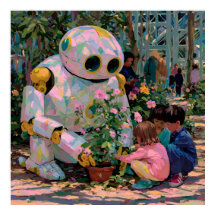 Zusammen wachsen - Solarpunk Poster