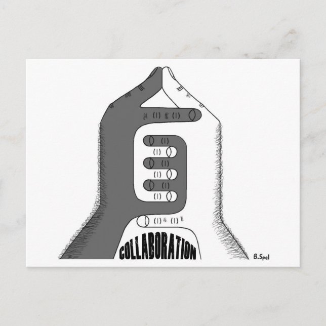 Zusammenarbeit Postkarte (Vorderseite)