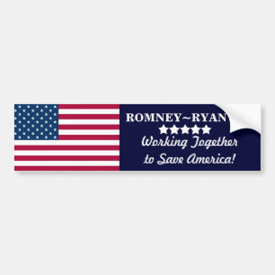 Zusammenarbeiten, zum von Amerika zu retten! Autoaufkleber