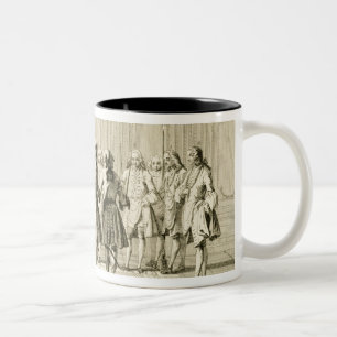 Zusammenbau der freien Maurer, zum eines Lehrlings Zweifarbige Tasse