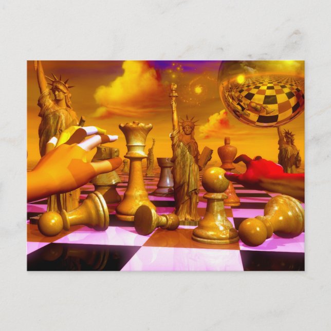 Zusammenbruch eines Imperiums Postkarte (Vorderseite)