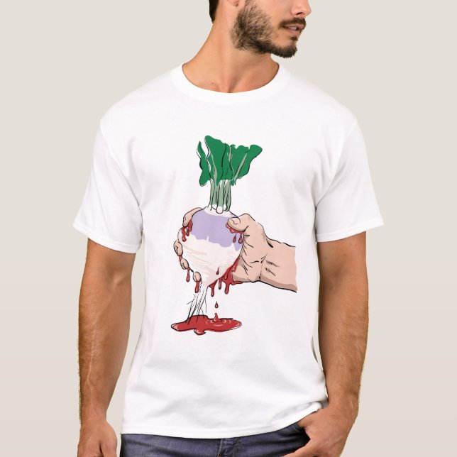 Zusammendrücken des Bluts von der Rübe T-Shirt (Vorderseite)