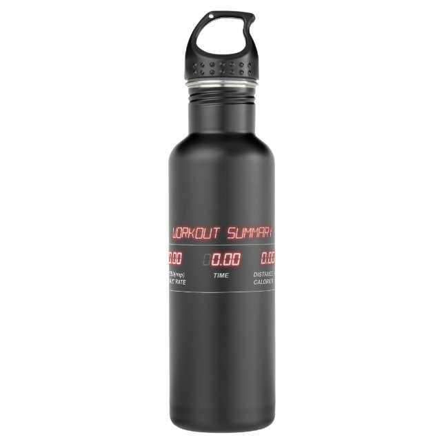 Zusammenfassung der Fitness Edelstahlflasche (Vorderseite)