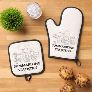 Zusammenfassung der Statistiken Normalverteilung Ofenhandschuh & Topflappen-Set