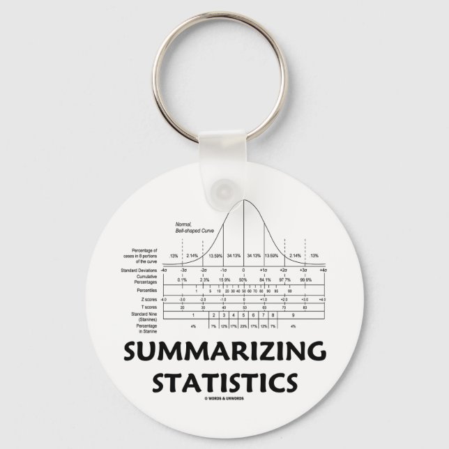 Zusammenfassung der Statistiken Schlüsselanhänger (Vorderseite)