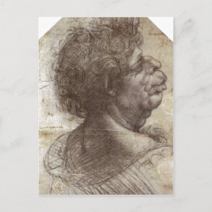 Zusammenfassung eines Grotesken Kopfes (c. 1504 - Postkarte
