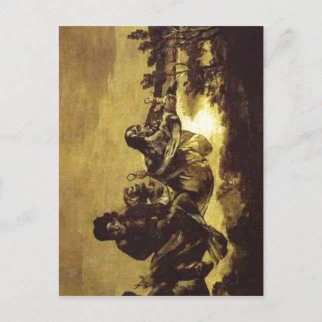 Zusammenfassung Francisco de Goya, The Fates Atrop Postkarte (Vorderseite)