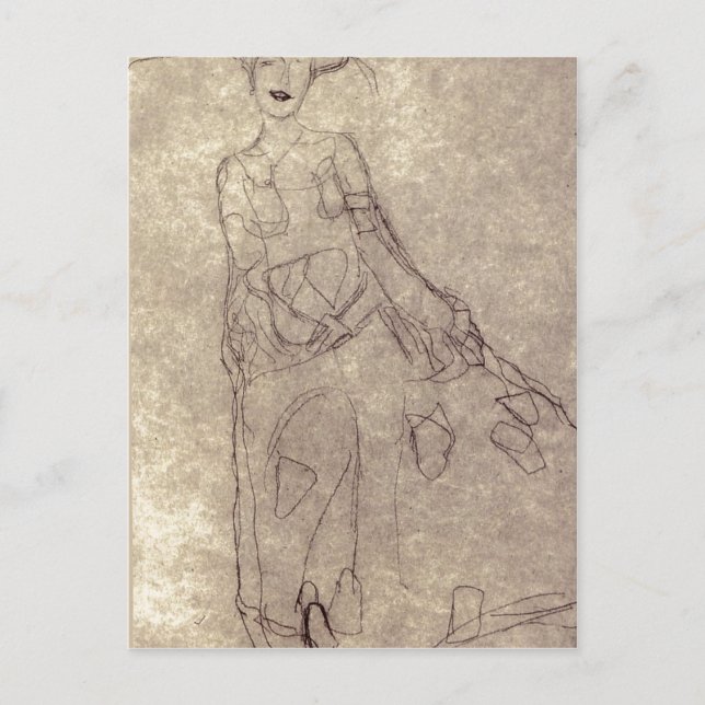 Zusammenfassung Klimt, Gustav Studie f?r das Gem?l Postkarte (Vorderseite)
